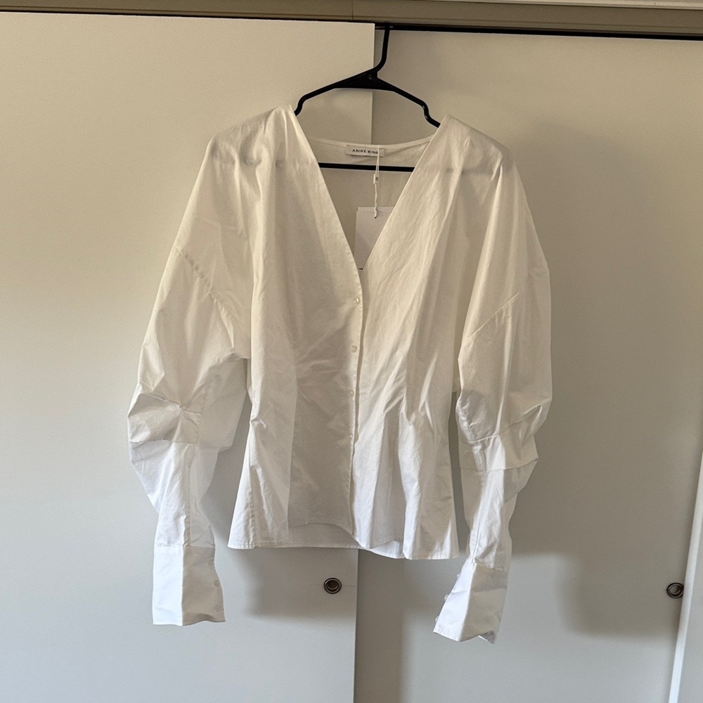 White Button-Up Blouse